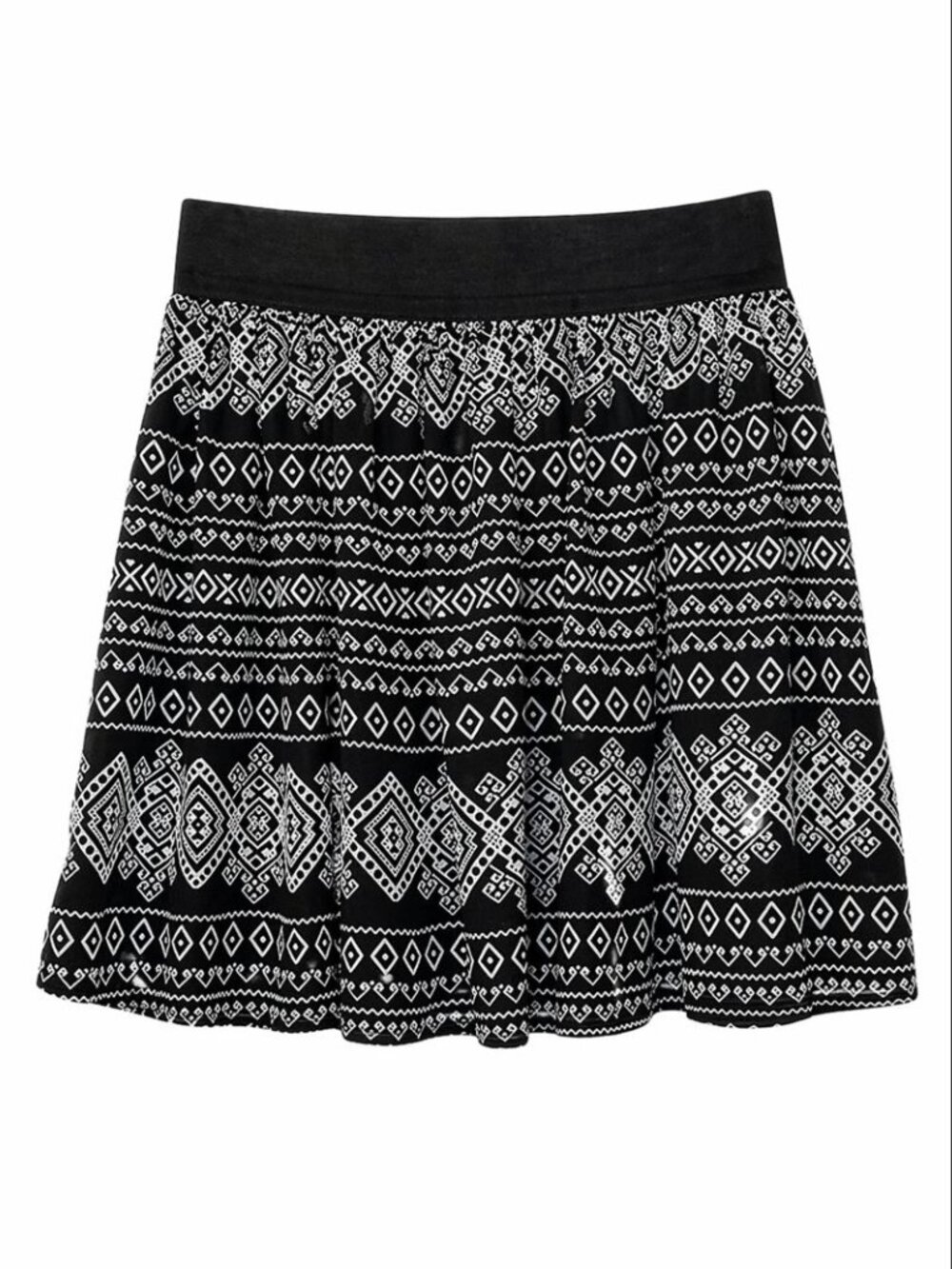 FOREVER 21 Black & White Mini Skirt - Small